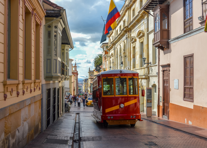 Stroll through the historic center of Bogotá