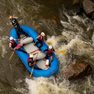 Foto rafting en el río Cravo Sur