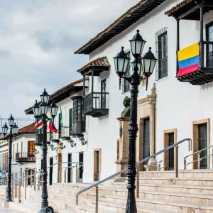 Tunja, capital of Boyacá, Plaza de Bolivar, house of the founder