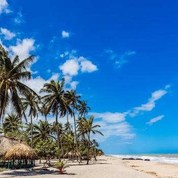 Playa Palomino en La Guajira, Colombia 